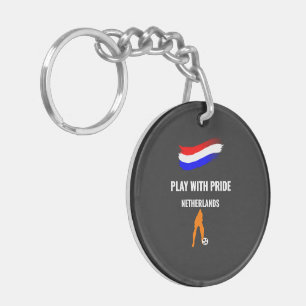 Netherlands Soccer Pride 2026 Jersey Key Ring