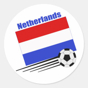 Netherlands Soccer Team Classic Round Sticker