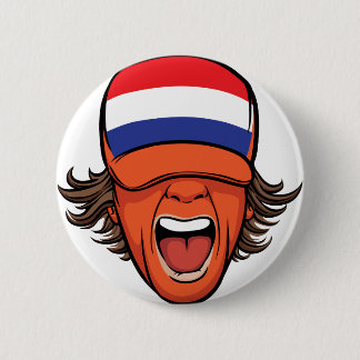 Netherlands Sports Fan 6 Cm Round Badge