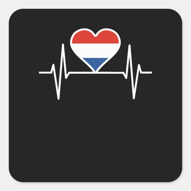 Netherlands Square Sticker (Front)