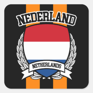 Netherlands Square Sticker