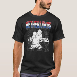 Netherlands Table Tennis  Support Dutch Ping Pong  T-Shirt