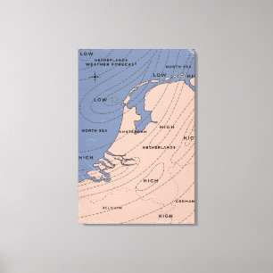 Netherlands Weather Forecast Canvas Print