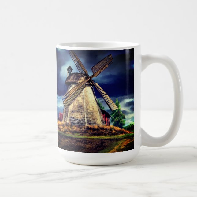 Netherlands Windmill Landscape Mug (Right)