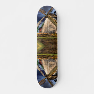 Netherlands Windmill Landscape Skateboard