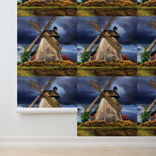 Netherlands Windmill Wallpaper (Application)