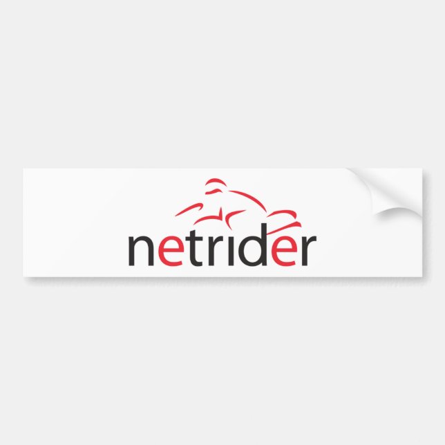 Netrider Logo Bumper Sticker (Front)