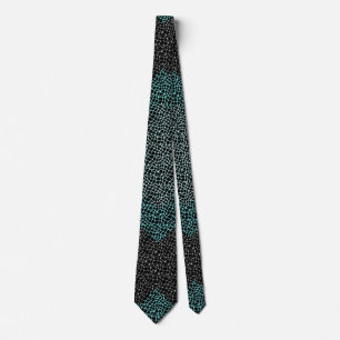 Nets pattern 2 tones.b Black BG Tie