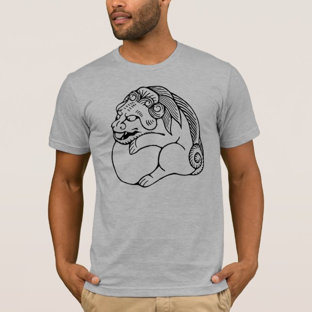 Netsuke chinese lion shishi T-Shirt (Front)