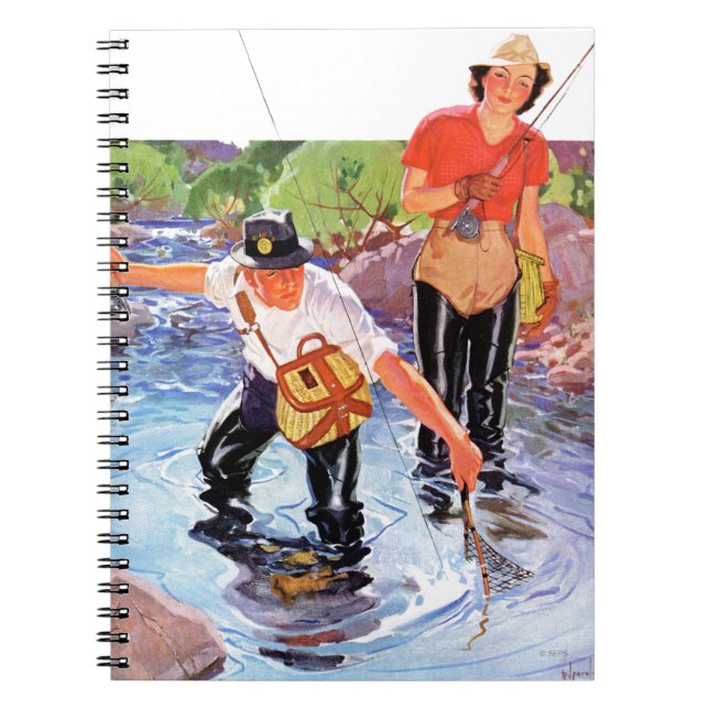 Netting A Fish by R.J. Cavaliere Notebook (Front)