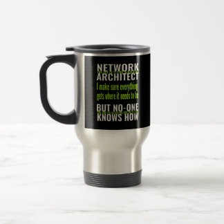 network architect funny travel mug
