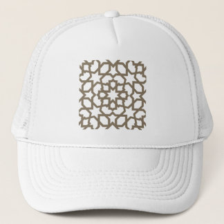 Network color gold of mosaic of Moroccan geometry Trucker Hat