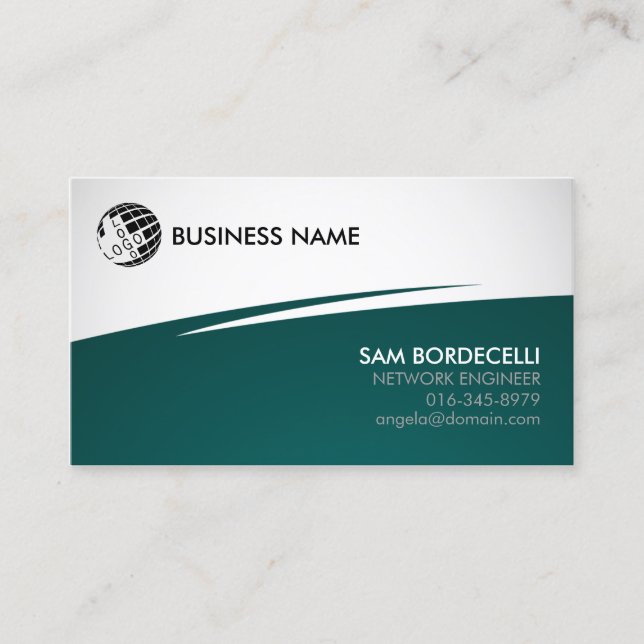Network Engineer Computer Technology  Business Card (Front)