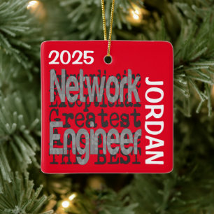 Network Engineer Extraordinaire CUSTOM Ceramic Ornament