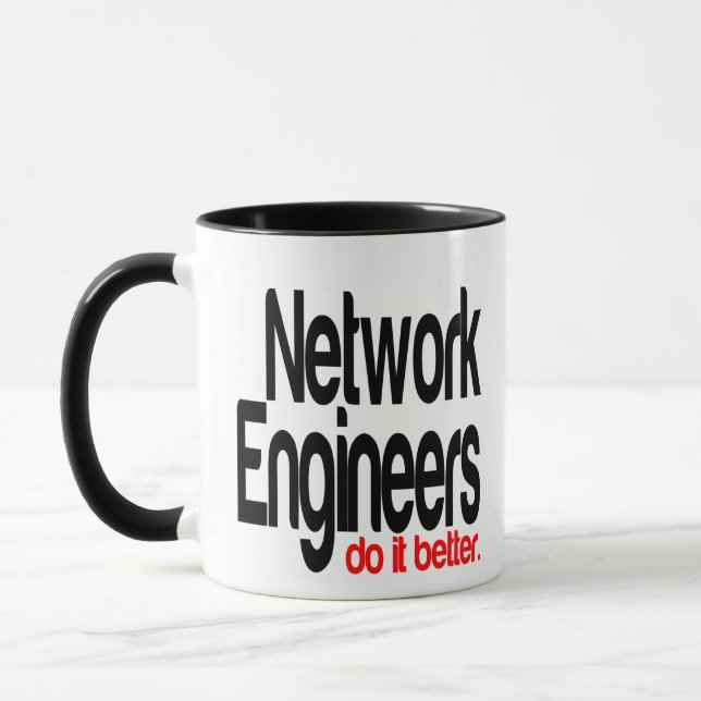 Network Engineers Do It Better Mug (Left)
