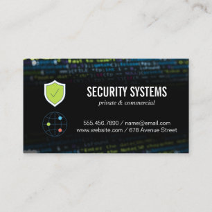 Network Security   Cyber Coding Business Card