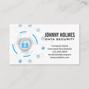 Network Security Cyber Protection Business Card