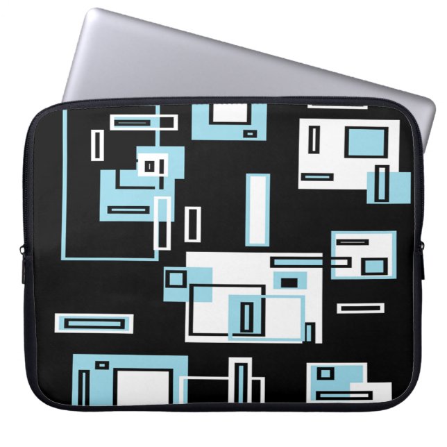 Network System Lines Laptop Computer Sleeve (Front)