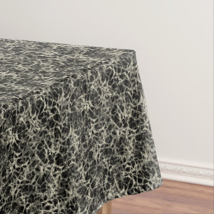 Networking Neurons on Black - seamless pattern. Tablecloth