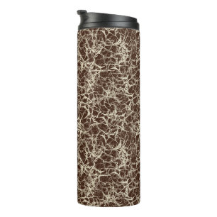 Networking Neurons on Red - seamless pattern. Thermal Tumbler