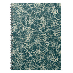 Networking Neurons on Teal - seamless pattern. Notebook