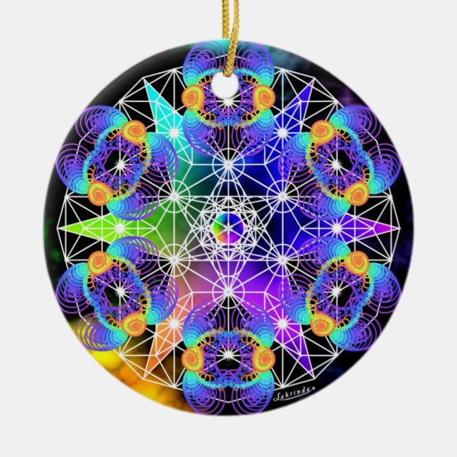 Networking/Organic Process Ceramic Tree Decoration (Front)