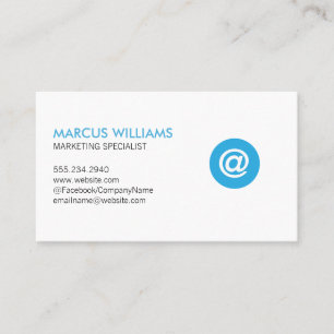 Networking Specialist Email Icon Business Card