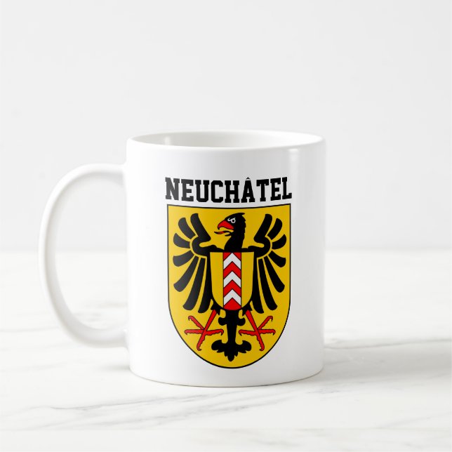 Neuchâtel coat of arms, Switzerland Coffee Mug (Left)