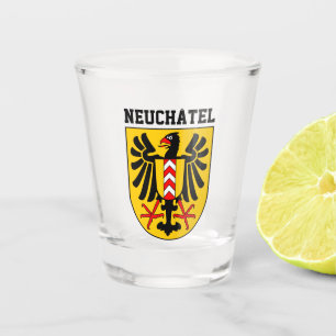 Neuchâtel coat of arms, Switzerland Shot Glass