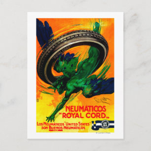 Neumaticos Royal Cord Vintage PosterEurope Postcard
