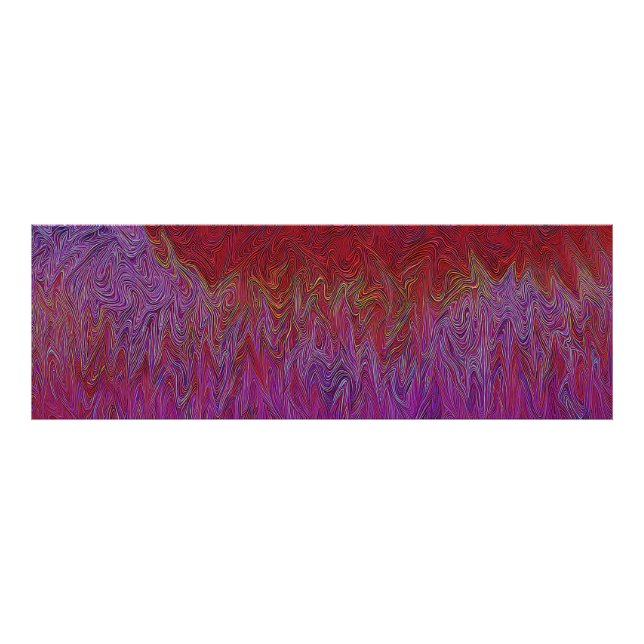 "Neural Firestorm" Abstract” Red Purple Photo Print (Front)