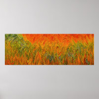 "Neural Firestorm" Abstract Yellow Orange