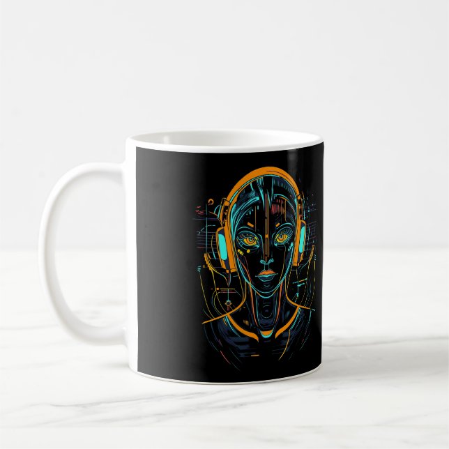 Neural Frequency Coffee Mug (Left)