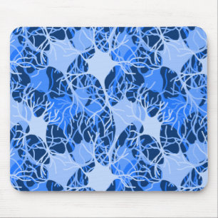 Neural Network Blue Neurons Mouse Pad