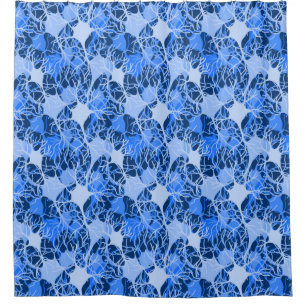 Neural Network Blue Neurons Shower Curtain