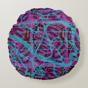 Neural-Pop Round Cushion