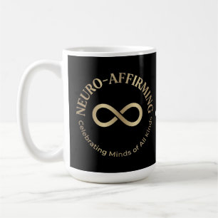 Neuro Affirming Rainbow Infinity Art Neurodiverse Coffee Mug