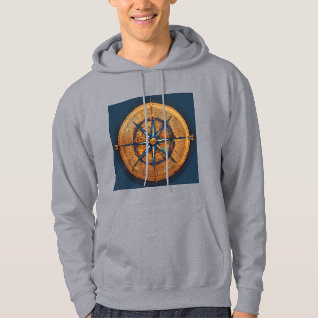 Neuro-Compass Team Logo - Neural Networks Learning Hoodie (Front)