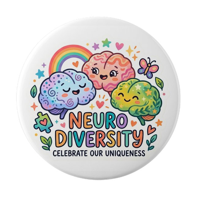 Neuro Diversity Funny Pin button (Neuro Diversity Funny Pin button)