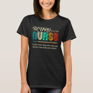 NEURO Nurse  Definition Quote Vintage Style T-Shirt