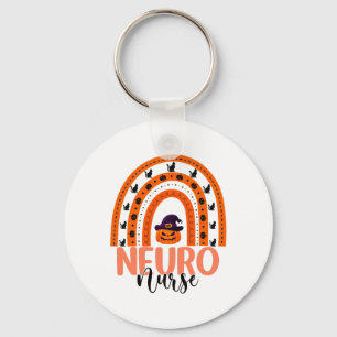 Neuro Nurse Rainbow Halloween Costume Neuroscience Key Ring