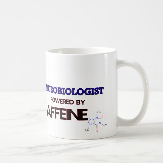 Neurobiologist Powered by caffeine Coffee Mug (Right)