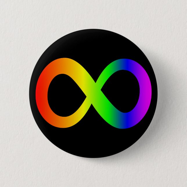 Neurodivergent 6 Cm Round Badge (Front)