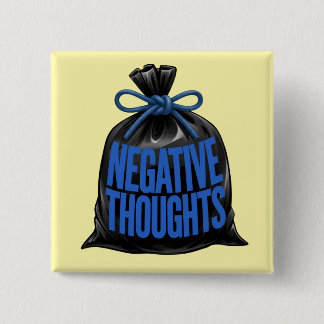 Neurodivergent ADHD Brain Dump Negative Thoughts 15 Cm Square Badge