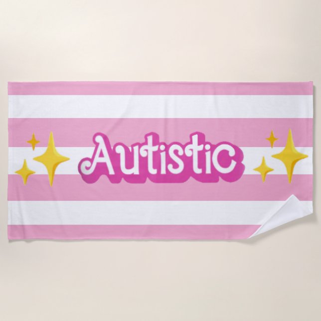 Neurodivergent Beach Towel (Front)