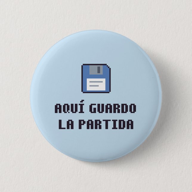 Neurodivergent Catalan Save Point Button (Front)