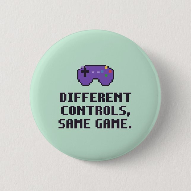 Neurodivergent Different Controls Button (Front)