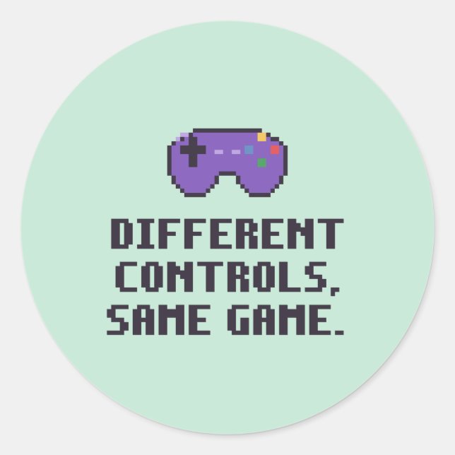 Neurodivergent Different Controls Sticker (Front)
