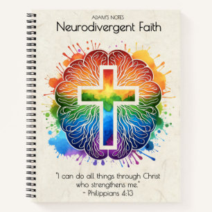 Neurodivergent Faith - Rainbow Brain Notebook