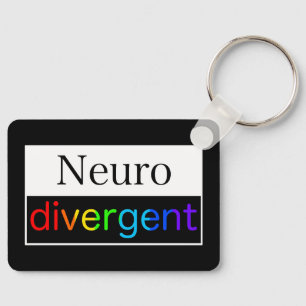 Neurodivergent   Neurodiversity Awareness Key Ring